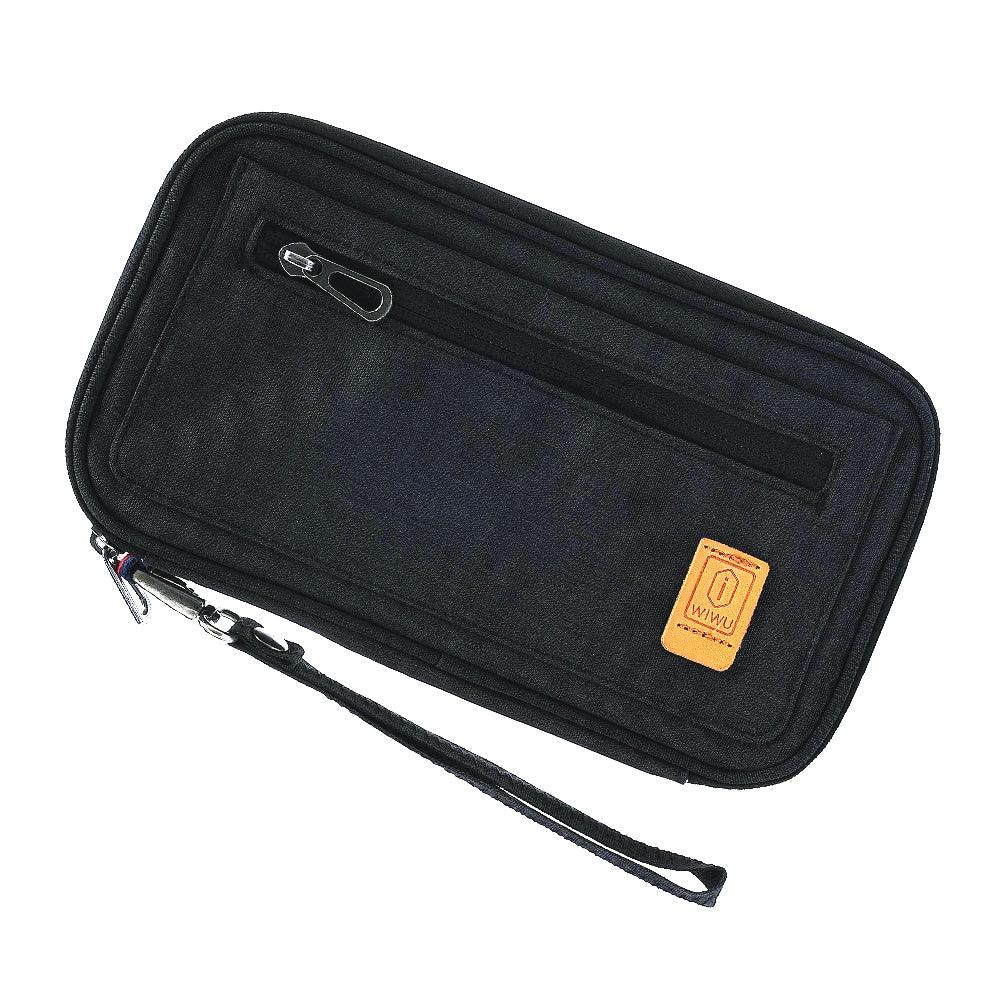 Wiwu Pioneer Passport Pouch - Black - Tashqila Wiwu Pioneer Passport Pouch - Black - Tashqila